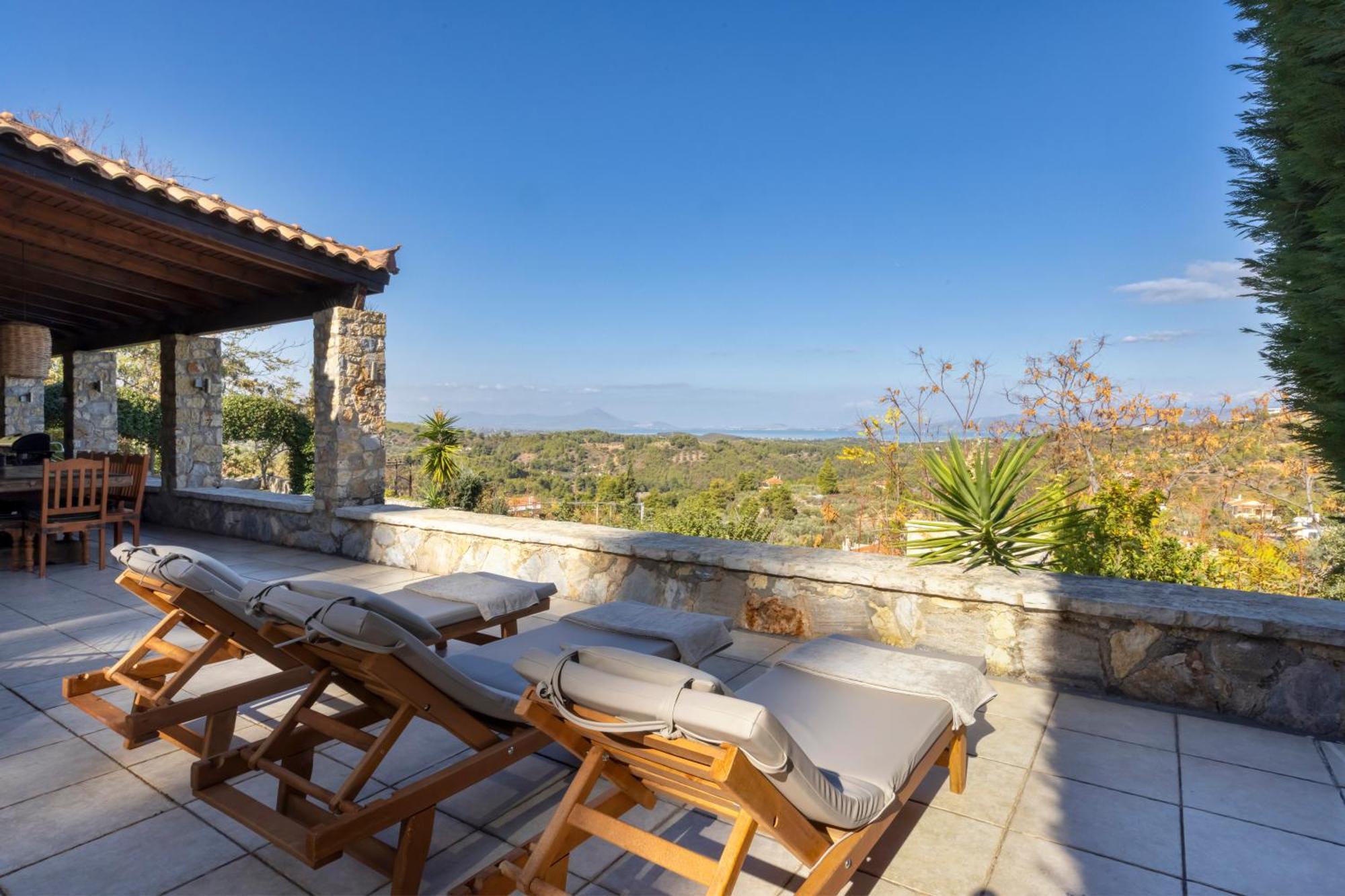 Villa Marrone Splendid Seaview Markopoulon Oropou Eksteriør bilde